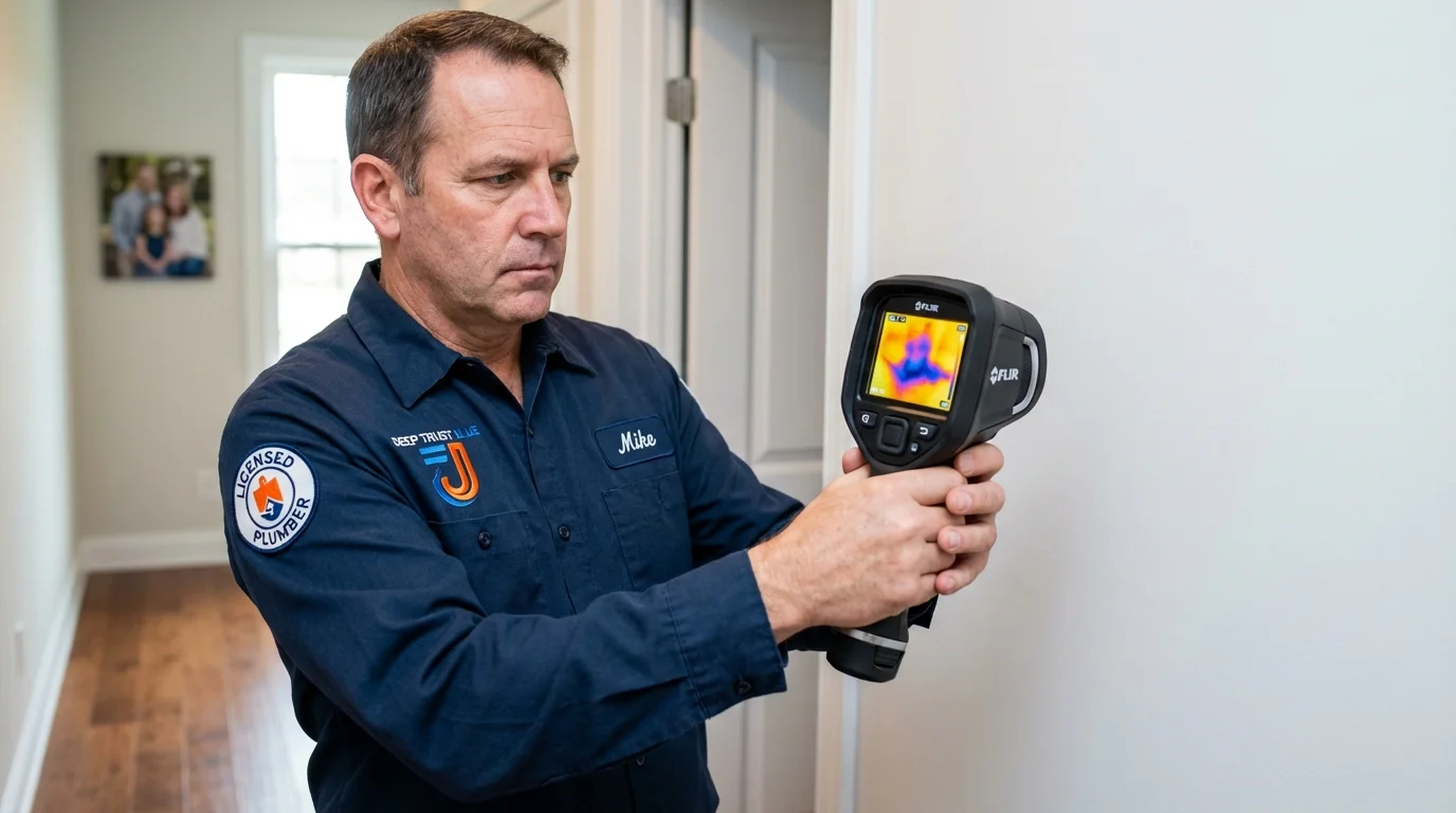 Thermal imaging leak detection by Johns Plumbing LLC in Signal Hill